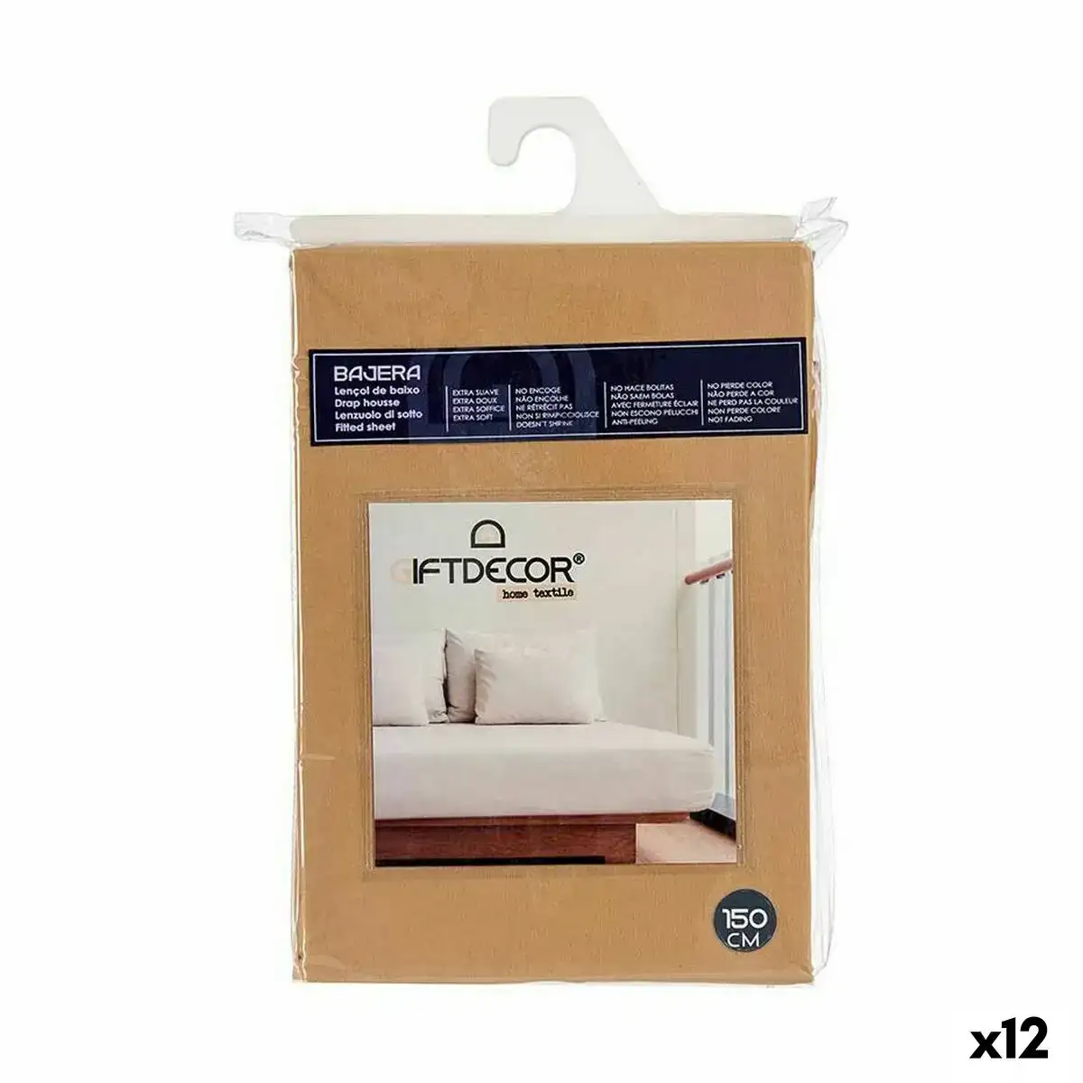 Drap housse 150 cm beige 12 unites _4734. Entrez dans le Monde de DIAYTAR COTE D'IVOIRE - Où la Satisfaction est la Priorité. Explorez notre sélection pensée pour vous offrir une expérience de shopping qui va au-delà de vos attentes.