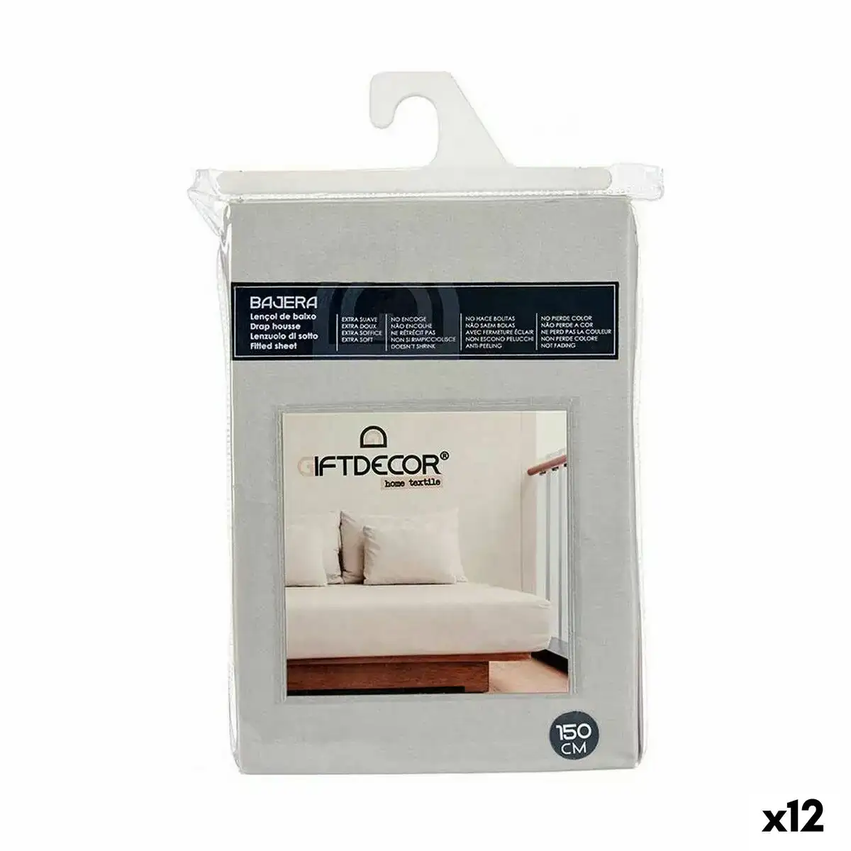 Drap housse 150 cm gris 12 unites _8907. Bienvenue sur DIAYTAR COTE D'IVOIRE - Votre Galerie Shopping Personnalisée. Découvrez un monde de produits diversifiés qui expriment votre style unique et votre passion pour la qualité.
