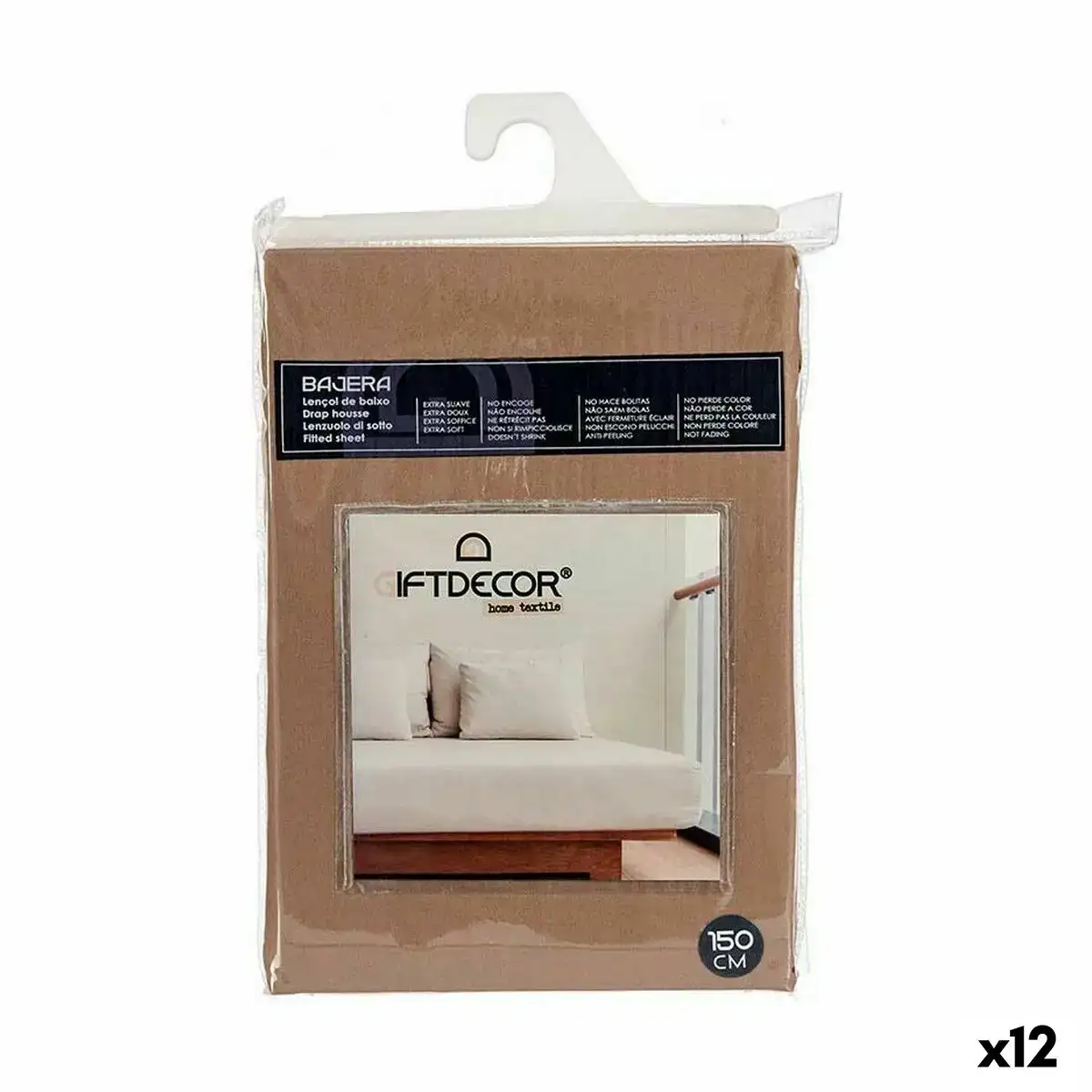 Drap housse 150 cm marron 12 unites _1535. Bienvenue chez DIAYTAR COTE D'IVOIRE - Où Chaque Produit a son Histoire. Plongez dans notre sélection diversifiée et découvrez des articles qui racontent le riche patrimoine sénégalais.