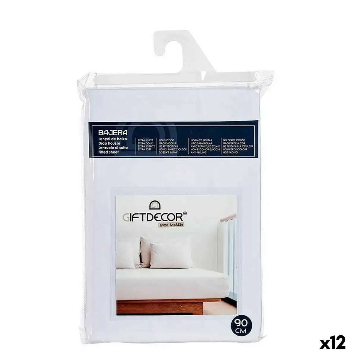 Drap housse 90 cm blanc 12 unites _1129. DIAYTAR COTE D'IVOIRE - Votre Passage vers l'Éclat et la Beauté. Explorez notre boutique en ligne et trouvez des produits qui subliment votre apparence et votre espace.