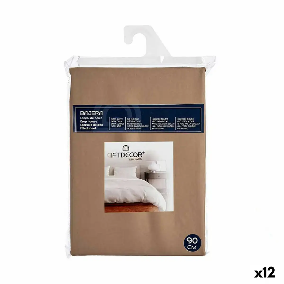 Drap housse 90 cm marron 12 unites _4699. Bienvenue chez DIAYTAR COTE D'IVOIRE - Où le Shopping Devient un Voyage. Explorez notre plateforme pour dénicher des produits uniques, racontant l'histoire et l'âme du Côte d'Ivoire.