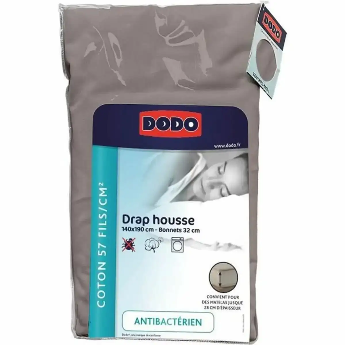 Drap housse dodo 140 x 190 cm taupe_3149. DIAYTAR COTE D'IVOIRE - Là où Choisir est une Célébration de l'Artisanat. Explorez notre gamme variée et choisissez des produits qui incarnent la tradition et le talent des artisans du Côte d'Ivoire.