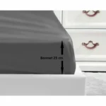 Drap housse lovely home gris fonce 90 x 190 lit simple _9315. Entrez dans le Monde de DIAYTAR COTE D'IVOIRE - Où la Satisfaction est la Priorité. Explorez notre sélection pensée pour vous offrir une expérience de shopping qui va au-delà de vos attentes.