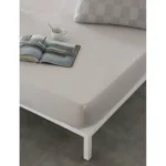 Drap housse naturals elba gris clair 150 x 200 gran lit 2 persones _8844. DIAYTAR COTE D'IVOIRE - Votre Passage vers l'Éclat et la Beauté. Explorez notre boutique en ligne et trouvez des produits qui subliment votre apparence et votre espace.