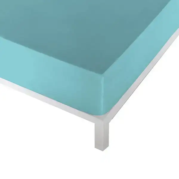Drap housse naturals turquoise_2386. DIAYTAR COTE D'IVOIRE - L'Art de Choisir, l'Art de Vivre. Parcourez notre boutique en ligne et découvrez des produits qui transforment chaque choix en une expérience enrichissante.