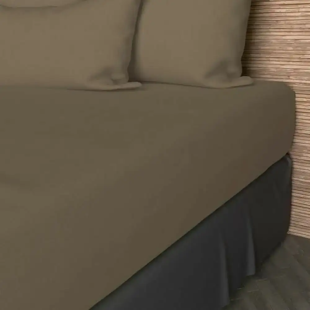 Drap housse soleil d ocre taupe 90 x 190 cm_9602. DIAYTAR COTE D'IVOIRE - Là où la Diversité Rencontre la Qualité. Parcourez notre gamme complète et trouvez des produits qui incarnent la richesse et l'unicité du Côte d'Ivoire.