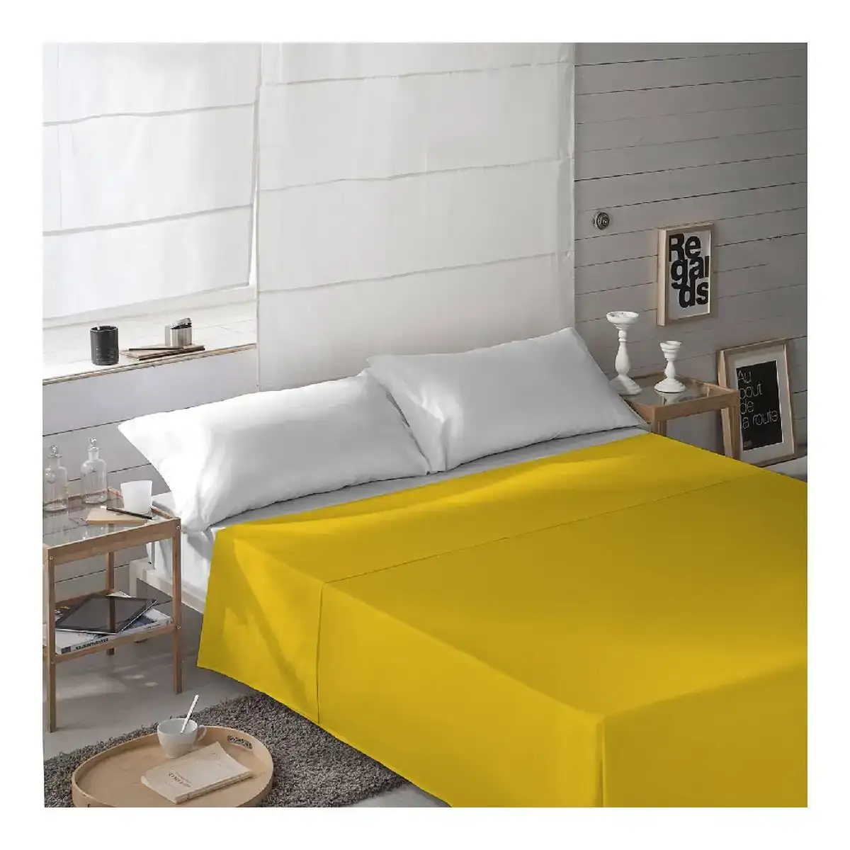 Drap naturals moutarde 160 x 270 cm lit 1 persone _7081. Entrez dans l'Univers de DIAYTAR COTE D'IVOIRE - Où Chaque Produit a une Signification. Explorez notre gamme diversifiée et découvrez des articles qui résonnent avec votre vie.