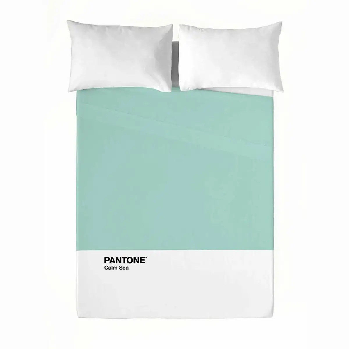 Drap pantone calm sea 160 x 270 cm lit 1 persone _5386. DIAYTAR COTE D'IVOIRE - Où le Shopping est un Plaisir Engagé. Parcourez notre catalogue et choisissez des produits qui respectent vos valeurs et vos attentes.