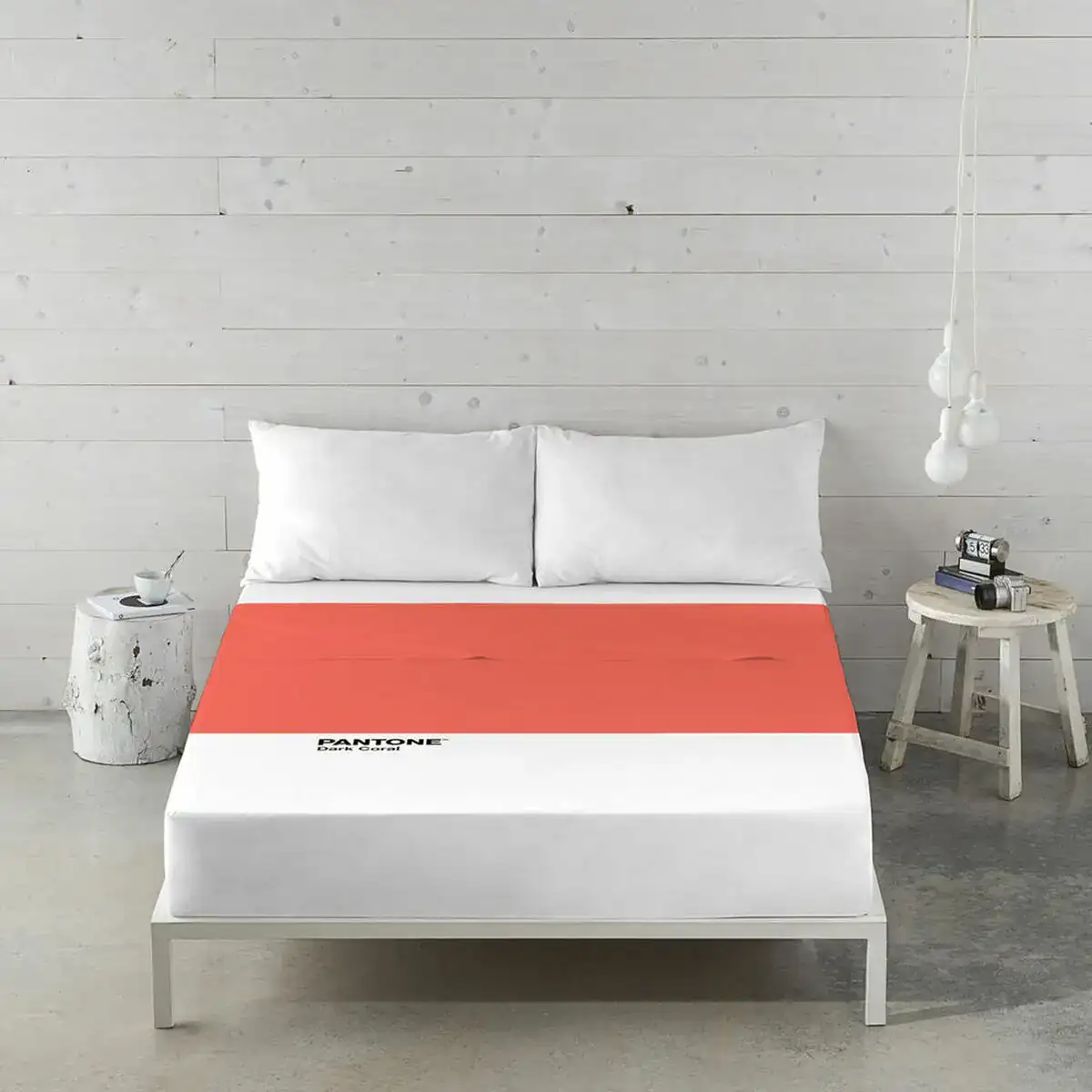 Drap pantone dark coral 160 x 270 cm lit 1 persone _2799. DIAYTAR COTE D'IVOIRE - Là où Chaque Clic Compte. Parcourez notre boutique en ligne et laissez-vous guider vers des trouvailles uniques qui enrichiront votre quotidien.