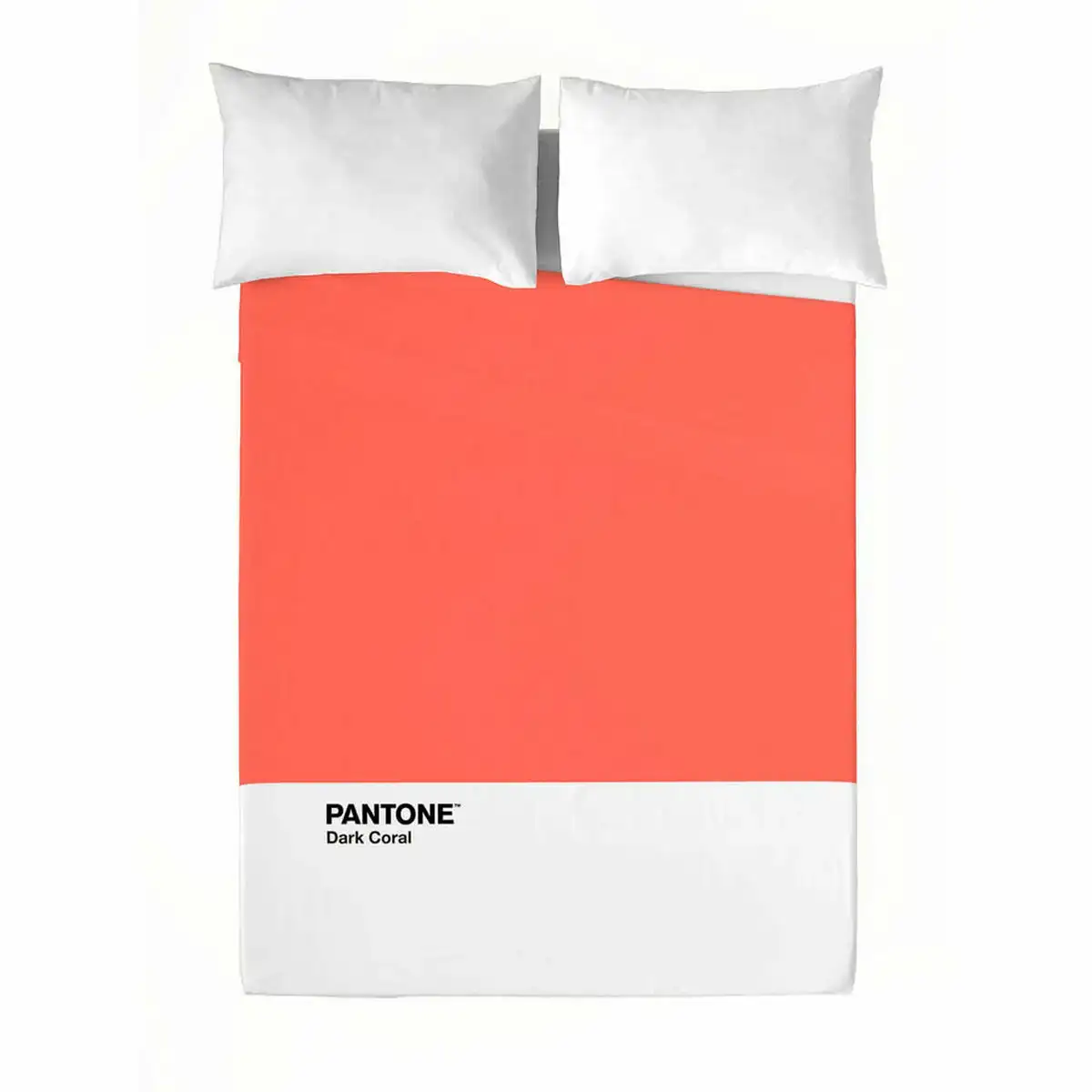 Drap pantone dark coral 160 x 270 cm lit 1 persone _5308. DIAYTAR COTE D'IVOIRE - Là où Chaque Produit a son Propre Éclat. Explorez notre boutique en ligne et trouvez des articles qui ajoutent de la brillance à votre quotidien.