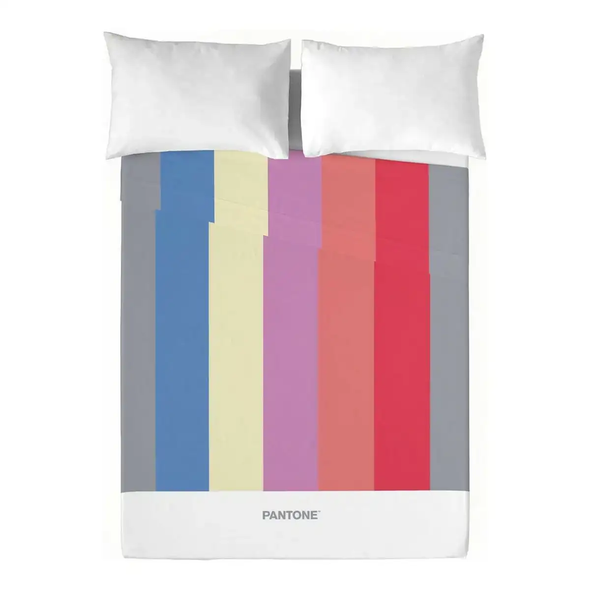 Drap pantone stripes 210 x 270 cm lit 2 persones _9408. DIAYTAR COTE D'IVOIRE - Votre Destination Shopping Éthique. Parcourez notre gamme et choisissez des articles qui respectent l'environnement et les communautés locales.