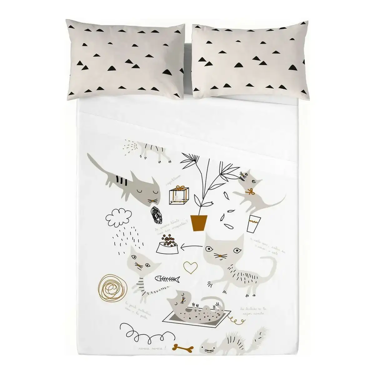 Drap panzup cats 1 230 x 270 cm_3118. DIAYTAR COTE D'IVOIRE - Là où le Chic Rencontre la Tradition. Naviguez à travers notre catalogue et choisissez des produits qui équilibrent l'élégance intemporelle et l'innovation moderne.