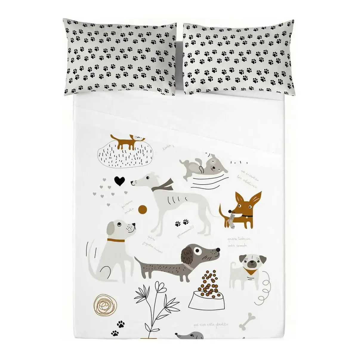 Drap panzup dog 1 210 x 270 cm lit 2 persones _5626. DIAYTAR COTE D'IVOIRE - Là où Chaque Produit a son Propre Éclat. Explorez notre boutique en ligne et trouvez des articles qui ajoutent de la brillance à votre quotidien.