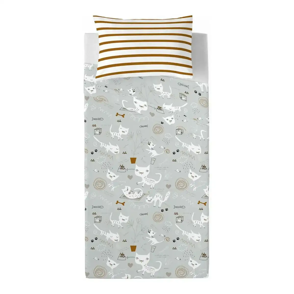 Drap panzup gatos 3 230 x 270 cm_6769. DIAYTAR COTE D'IVOIRE - Votre Destination pour un Shopping Réfléchi. Découvrez notre gamme variée et choisissez des produits qui correspondent à vos valeurs et à votre style de vie.