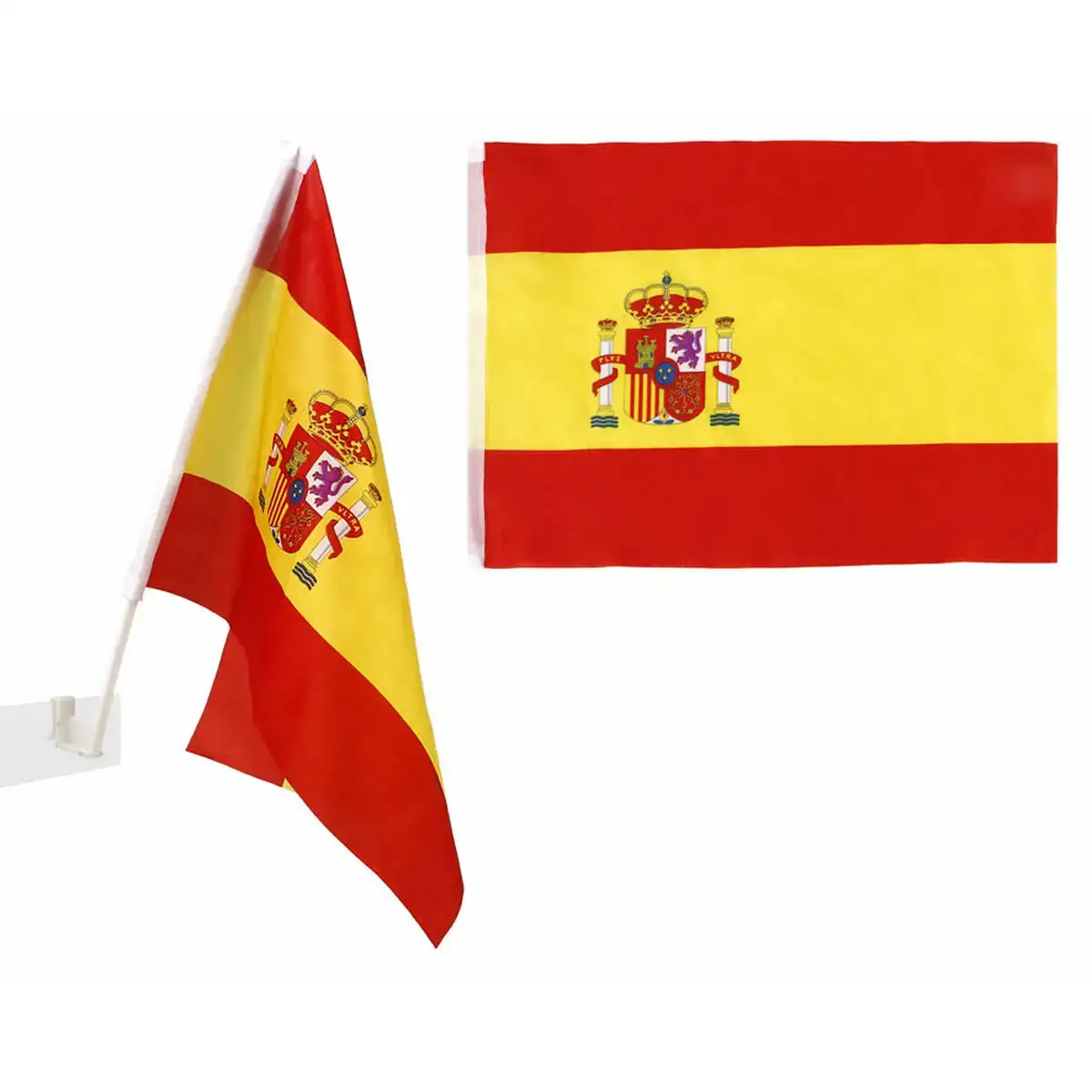 Drapeau voiture espagne_1590. DIAYTAR COTE D'IVOIRE - Où la Tradition Renouvelée Rencontre l'Innovation. Explorez notre gamme de produits qui fusionnent l'héritage culturel avec les besoins contemporains.