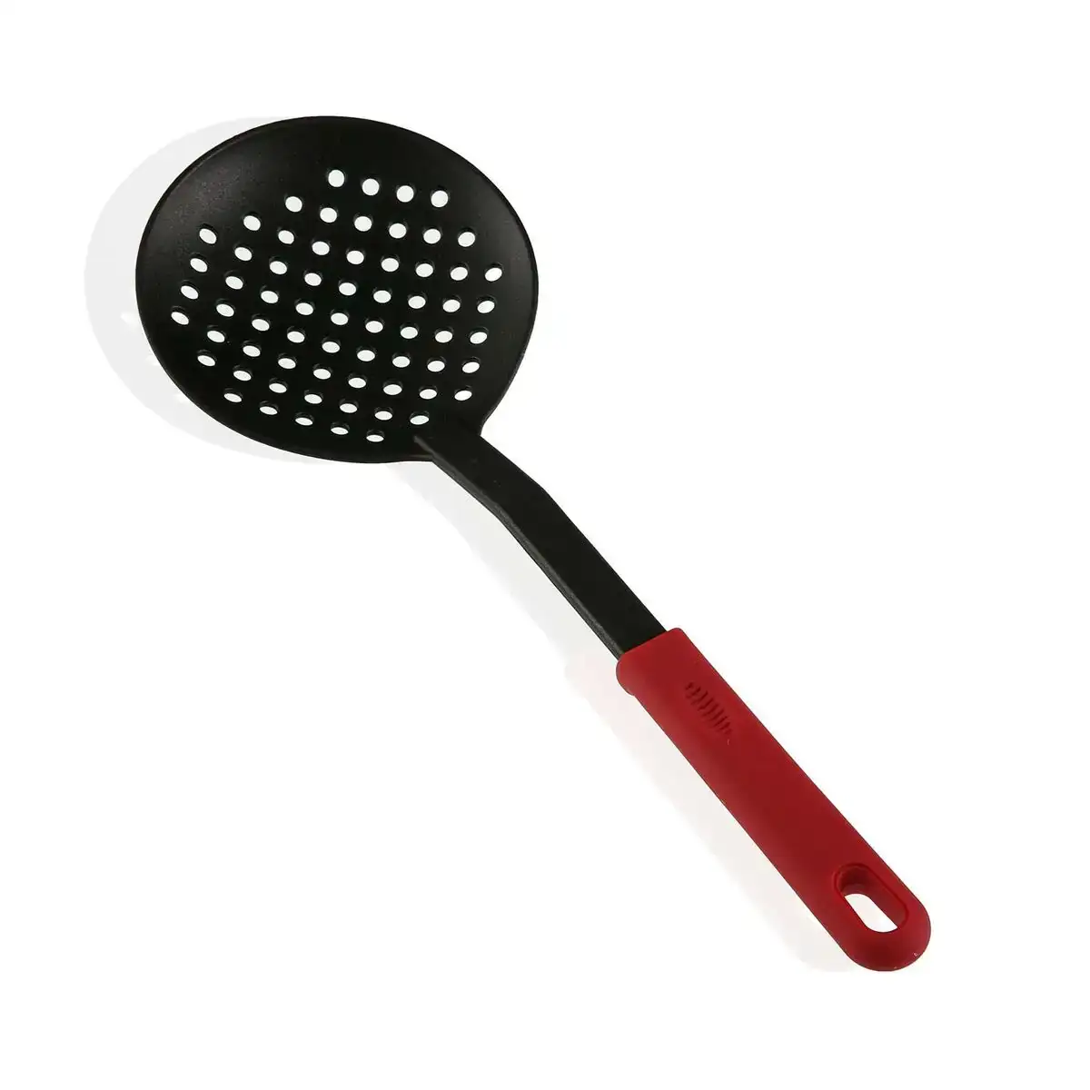 Ecumoire versa rouge plastique_3061. DIAYTAR COTE D'IVOIRE - Là où Choisir est une Célébration de l'Artisanat. Explorez notre gamme variée et choisissez des produits qui incarnent la tradition et le talent des artisans du Côte d'Ivoire.