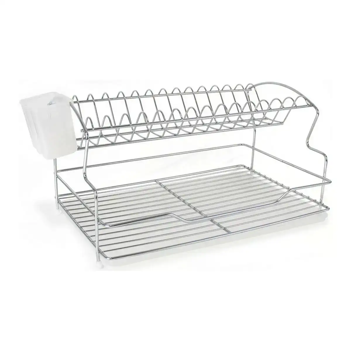 Egouttoir pour evier quttin argente metal blanc plastique 28 x 40 5 x 22 cm _3849. Bienvenue chez DIAYTAR COTE D'IVOIRE - Où Choisir est un Voyage. Plongez dans notre plateforme en ligne pour trouver des produits qui ajoutent de la couleur et de la texture à votre quotidien.