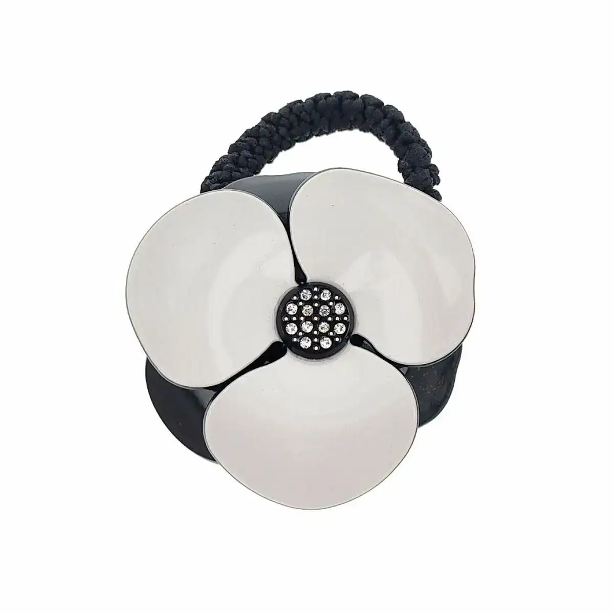 Elastique a cheveux araban fleur noir blanc_6988. DIAYTAR COTE D'IVOIRE - L'Écrin de Vos Désirs Shopping. Parcourez notre boutique en ligne et explorez des produits minutieusement choisis pour répondre à vos envies les plus exigeantes.