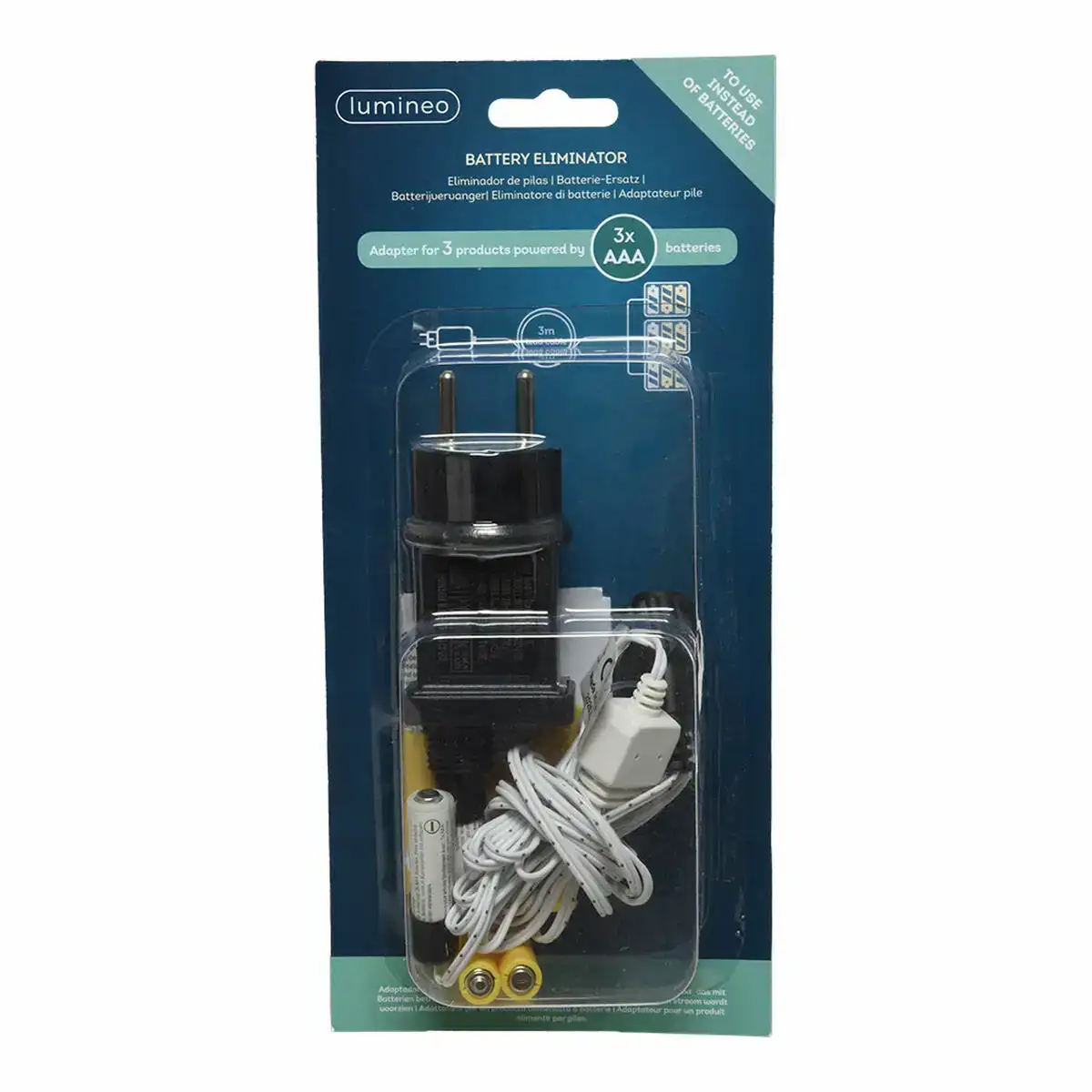 Eliminateur de piles lumineo 3 x aaa interieurs_7836. DIAYTAR COTE D'IVOIRE - Votre Destination Shopping Éthique. Parcourez notre gamme et choisissez des articles qui respectent l'environnement et les communautés locales.