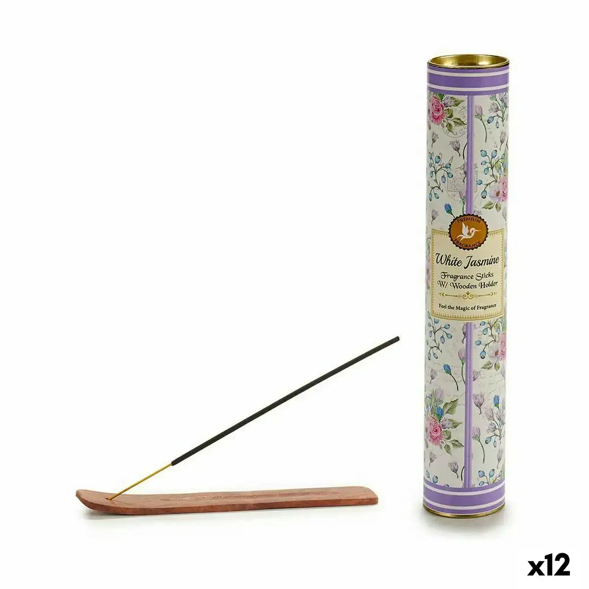 Encens jasmin avec support 12 unites _8030. DIAYTAR COTE D'IVOIRE - Votre Passage vers l'Élégance Accessible. Parcourez notre boutique en ligne pour trouver des produits qui vous permettent d'allier style et économies.