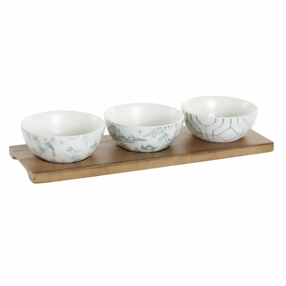 Ensemble a apertif dkd home decor blanc blue marine porcelaine acacia plastique oriental 4 pieces 30 x 9 5 x 1 3 cm_1278. DIAYTAR COTE D'IVOIRE - Votre Source de Découvertes Shopping. Découvrez des trésors dans notre boutique en ligne, allant des articles artisanaux aux innovations modernes.