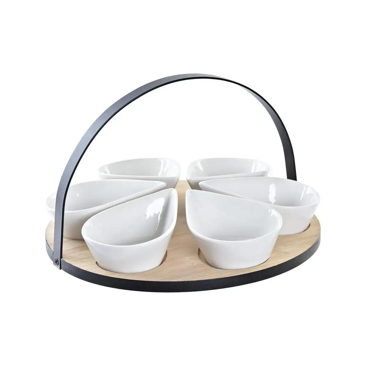Ensemble a apertif dkd home decor blanc noir metal bambou gres loft 7 pieces 30 x 40 cm 25 x 25 x 14 cm_9608. DIAYTAR COTE D'IVOIRE - Où Chaque Produit est une Histoire à Raconter. Découvrez notre sélection de produits qui vous permettent de créer votre propre récit à travers vos achats.