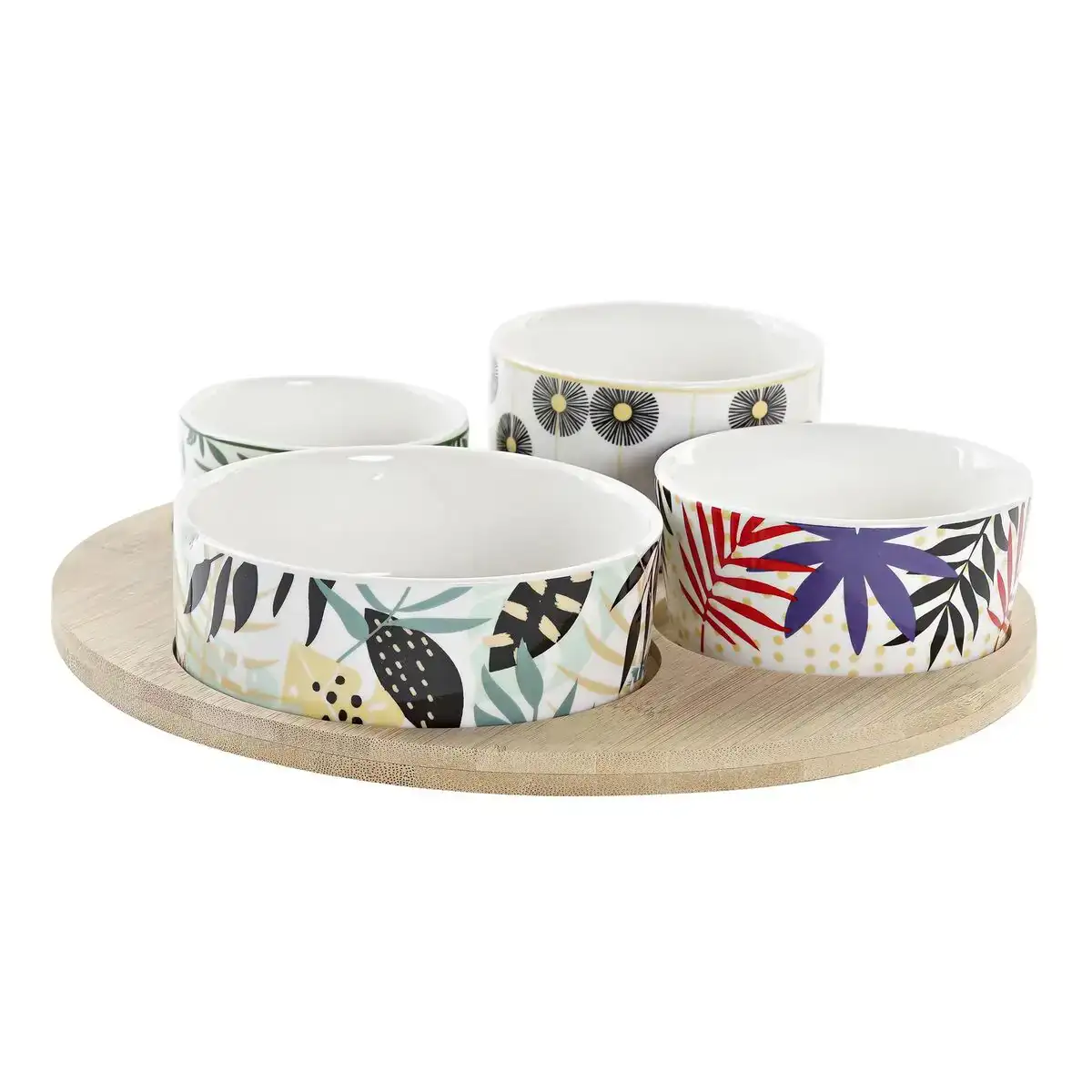 Ensemble a apertif dkd home decor multicouleur bambou gres tropical 5 pieces 23 x 23 x 5 6 cm_4233. Bienvenue chez DIAYTAR COTE D'IVOIRE - Là où les Désirs Prendent Vie. Explorez notre boutique en ligne et laissez-vous séduire par des articles qui font écho à vos aspirations et à votre style unique.