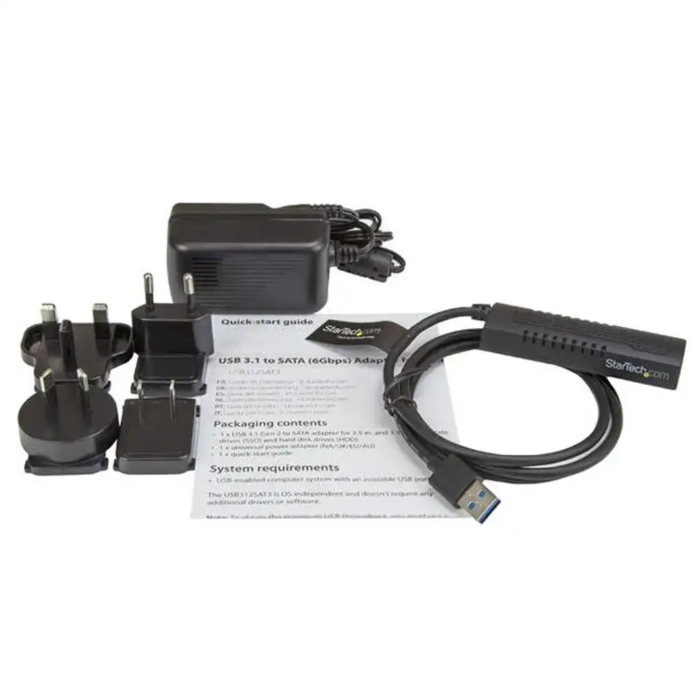 Ensemble d adaptateurs startech usb312sat3 noir_8345. DIAYTAR COTE D'IVOIRE - Votre Destination pour un Shopping Éclairé. Parcourez notre boutique en ligne pour découvrir des produits de qualité qui embelliront votre quotidien.