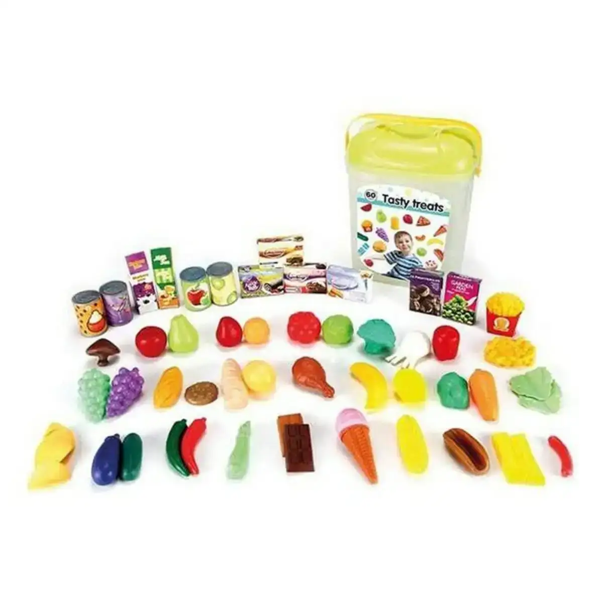 Ensemble d aliments pour dinette 60 pcs 20 x 13 x 27 cm _2030. DIAYTAR COTE D'IVOIRE - Où Choisir est un Acte de Création. Naviguez à travers notre plateforme et choisissez des produits qui complètent votre histoire personnelle.