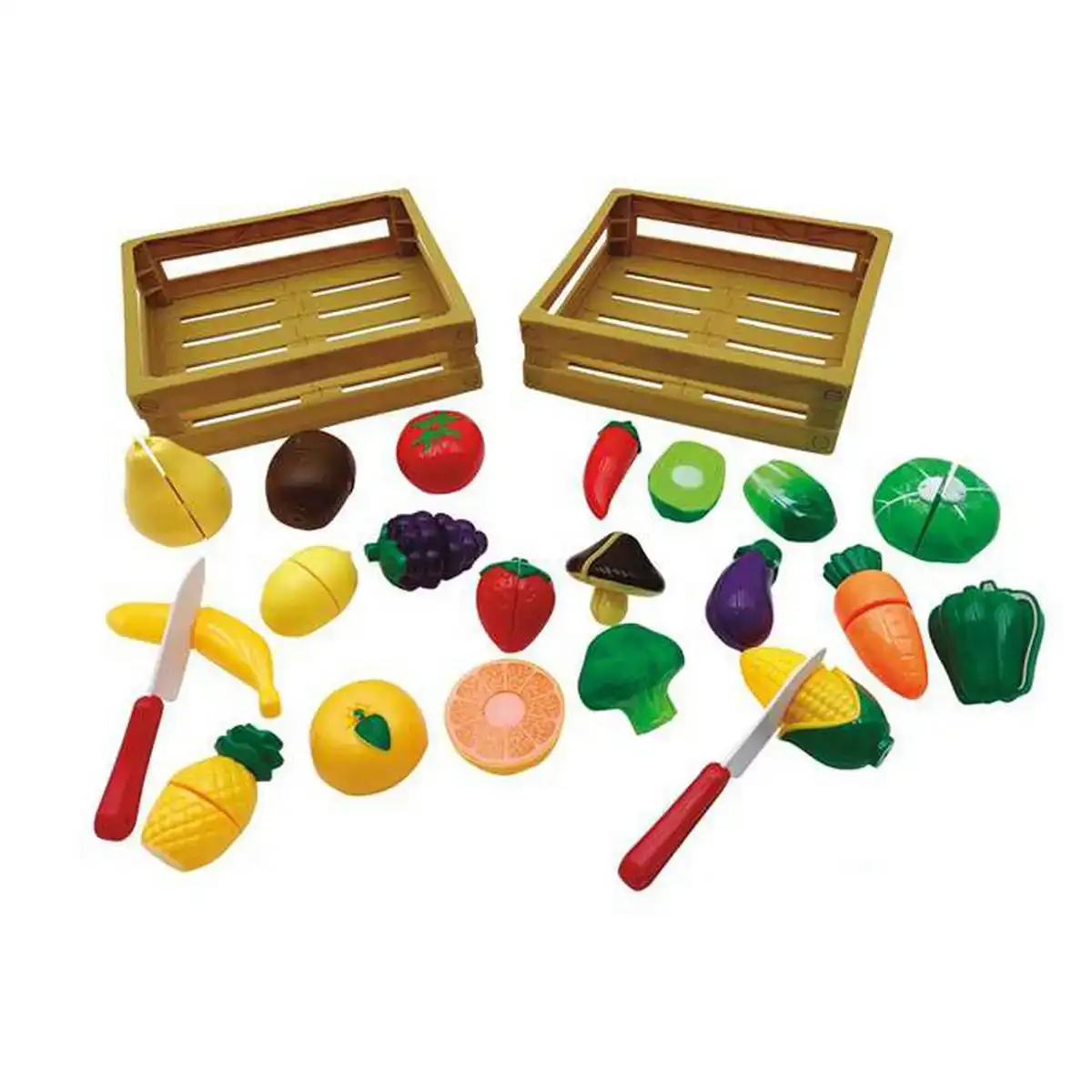 Ensemble d aliments pour dinette velcro 2 unites fruits et legumes 20 3 x 22 7 x 6 cm _1379. DIAYTAR COTE D'IVOIRE - Où le Shopping Devient une Aventure Culturelle. Plongez dans notre univers de produits qui célèbrent l'héritage et l'artisanat du Côte d'Ivoire.