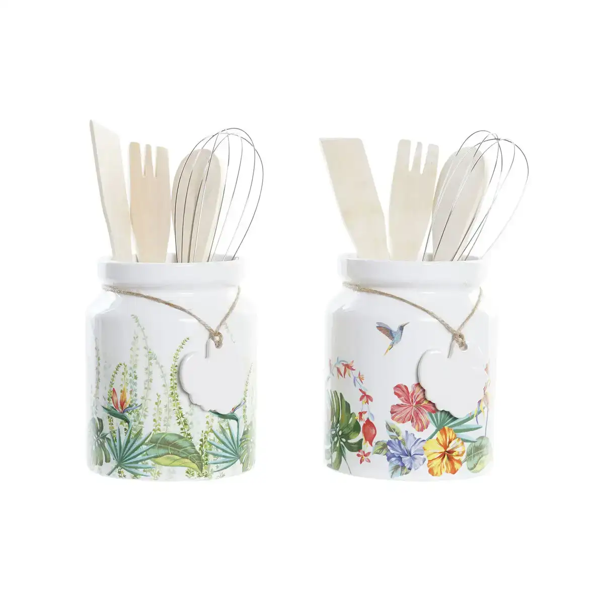 Ensemble d ustensiles de cuisine dkd home decor tropical metal dolomite bois mdf 30 x 40 cm 12 x 12 x 25 cm 2 unites _3220. Bienvenue chez DIAYTAR COTE D'IVOIRE - Où Chaque Objet a son Histoire. Découvrez notre sélection méticuleuse et choisissez des articles qui racontent l'âme du Côte d'Ivoire.
