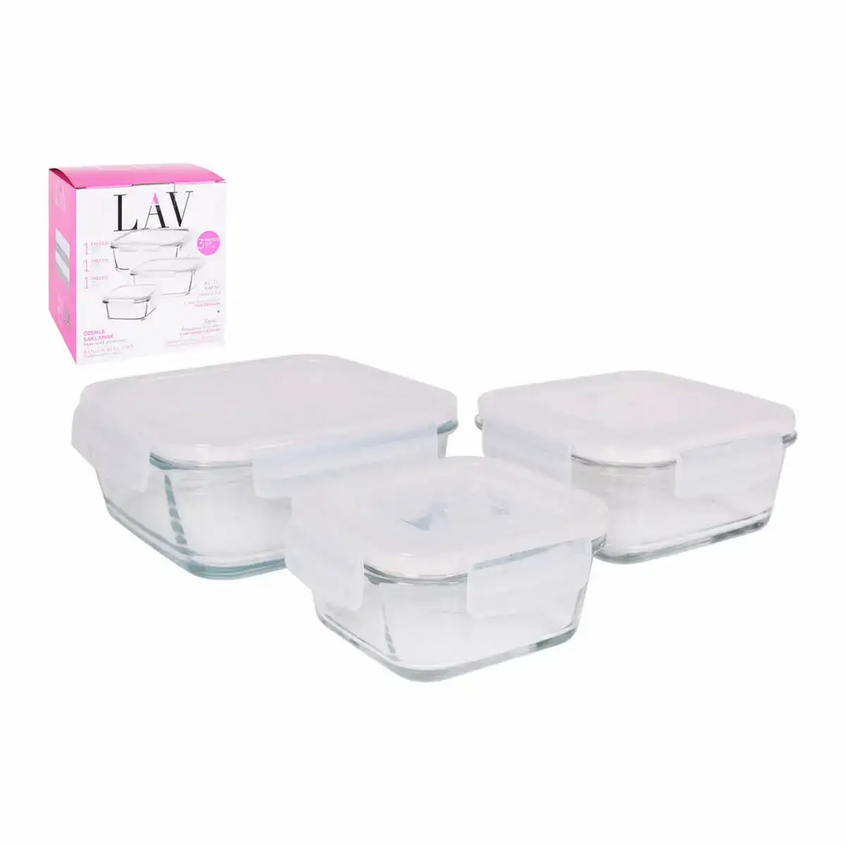 Ensemble de 3 boites a lunch lav verre 3 pcs _4025. Bienvenue sur DIAYTAR COTE D'IVOIRE - Votre Galerie Shopping Personnalisée. Découvrez un monde de produits diversifiés qui expriment votre style unique et votre passion pour la qualité.