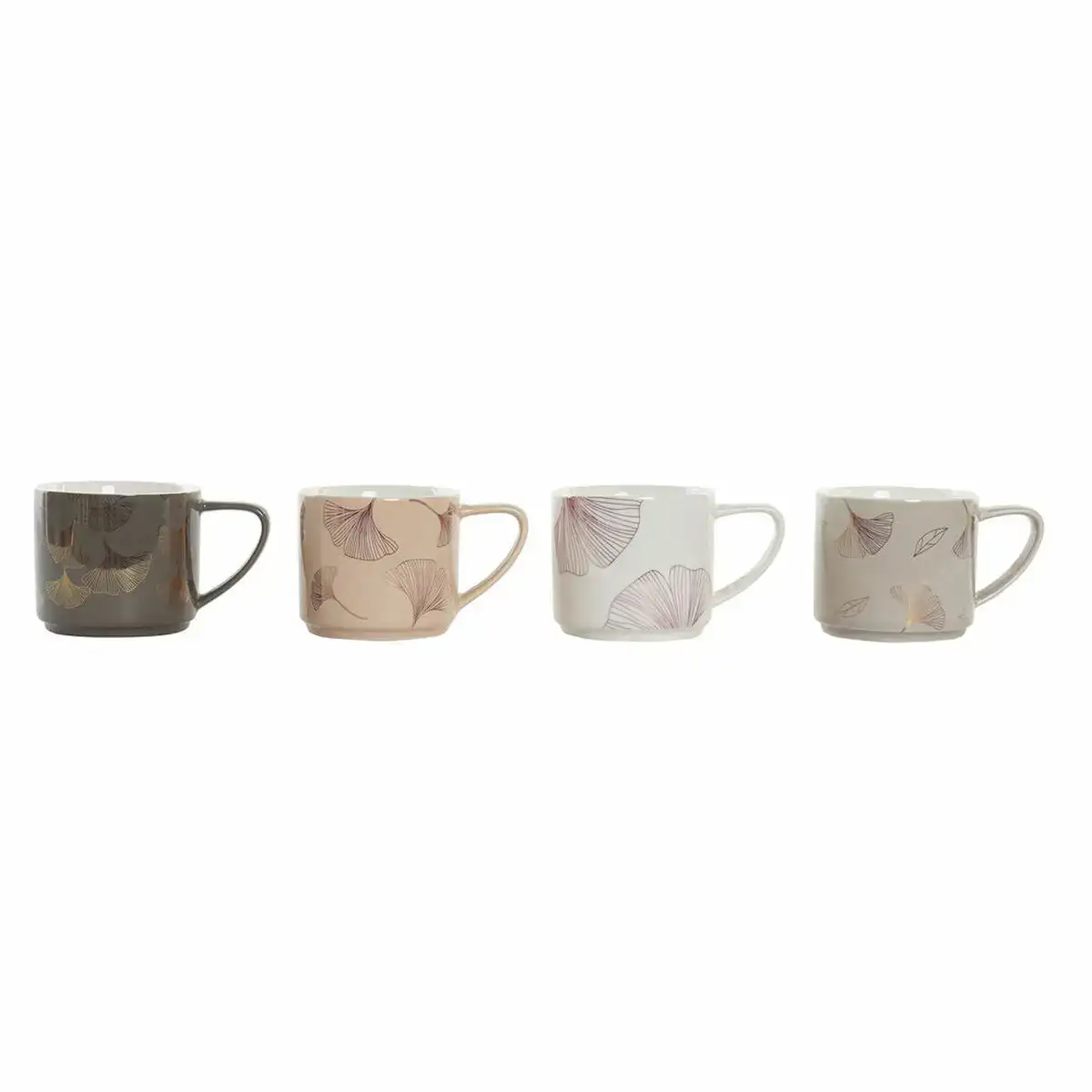 Ensemble de 4 mugs dkd home decor gris beige rose dore metal blanc 330 ml moderne_8926. Bienvenue chez DIAYTAR COTE D'IVOIRE - Où Chaque Objet a sa Propre Histoire. Découvrez notre sélection soigneusement choisie et choisissez des produits qui racontent le patrimoine sénégalais.