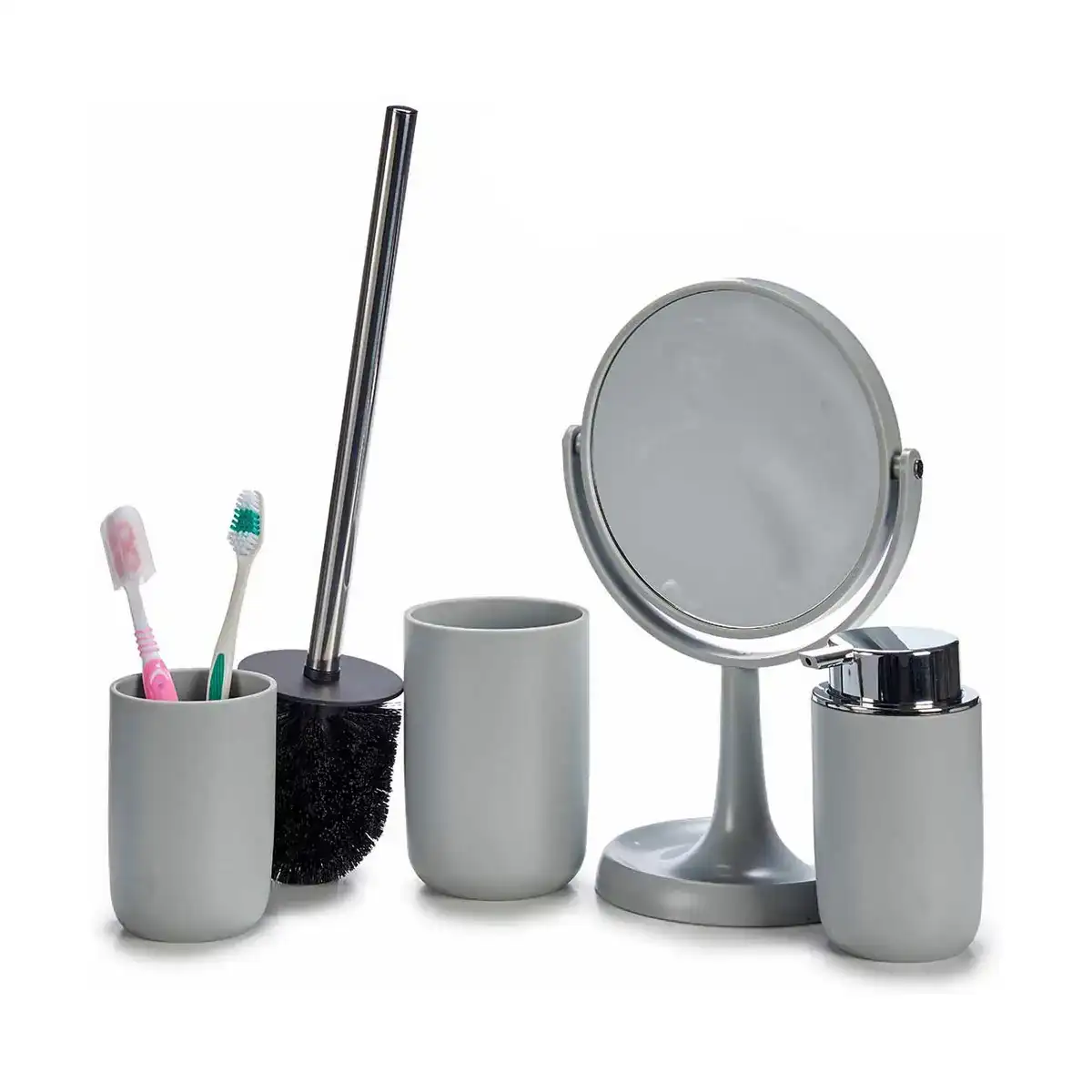 Ensemble de bain acier inoxydable gris polypropylene 4 pieces _1820. Entrez dans l'Univers de DIAYTAR COTE D'IVOIRE - Où Chaque Produit a une Signification. Explorez notre gamme diversifiée et découvrez des articles qui résonnent avec votre vie.