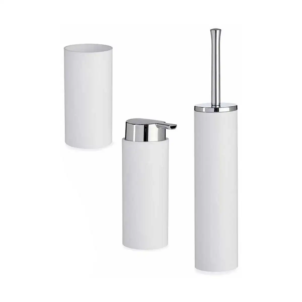 Ensemble de bain blanc 3 pieces plastique_9548. Bienvenue sur DIAYTAR COTE D'IVOIRE - Où Choisir est un Voyage Passionnant. Plongez dans notre catalogue et trouvez des produits qui révèlent la diversité et la beauté du Côte d'Ivoire.