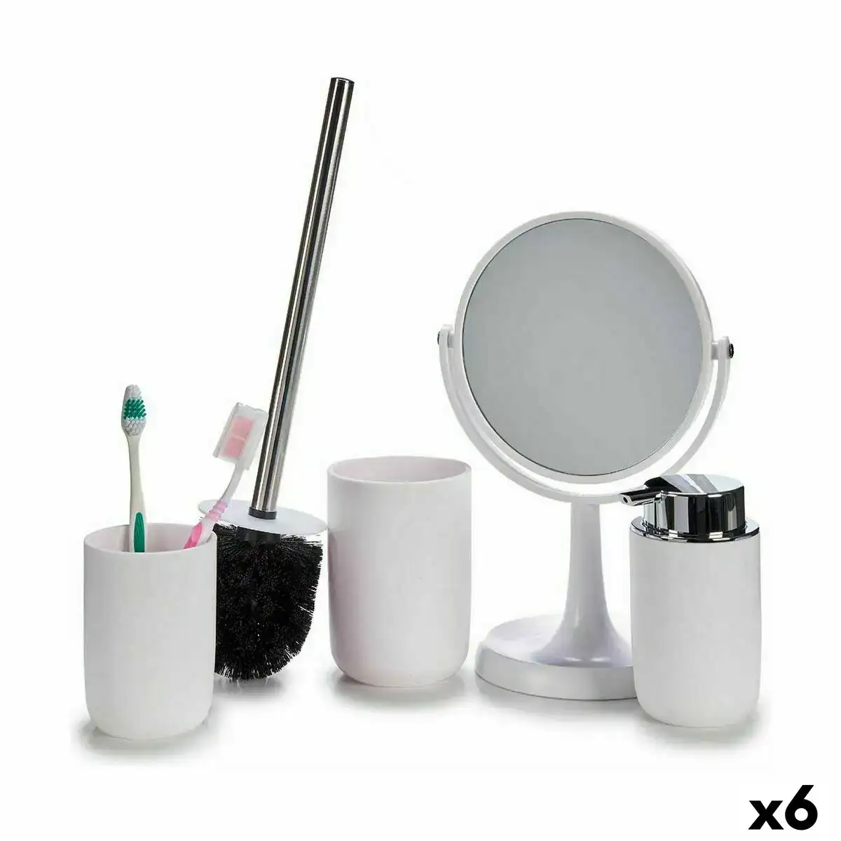 Ensemble de bain blanc polypropylene 6 unites _9120. Bienvenue chez DIAYTAR COTE D'IVOIRE - Votre Porte d'Accès à la Diversité. Découvrez notre boutique en ligne et choisissez parmi une pléthore d'articles qui célèbrent la richesse culturelle du Côte d'Ivoire et au-delà.