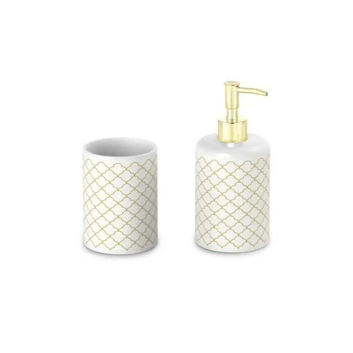 Ensemble de bain dkd home decor blanc dore abs dolomite 8 x 7 x 17 5 cm_6710. DIAYTAR COTE D'IVOIRE - Où l'Élégance Rencontre l'Authenticité. Naviguez à travers notre boutique en ligne et choisissez des produits qui incarnent le style et la tradition du Côte d'Ivoire.