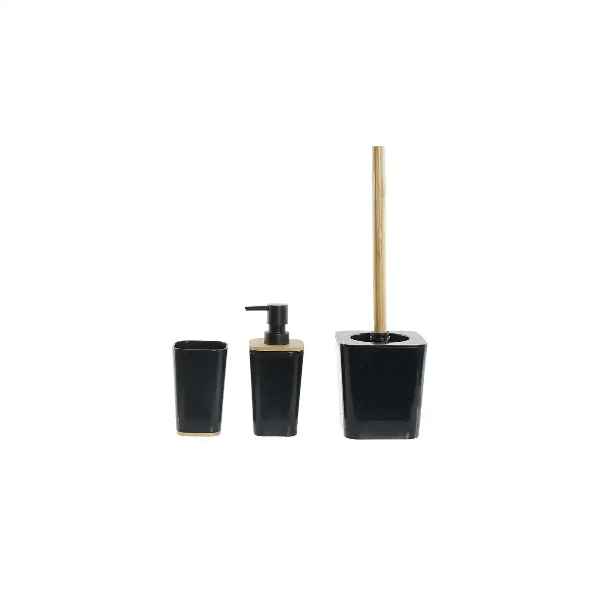 Ensemble de bain dkd home decor noir naturel bambou aluminium polystyrene 11 5 x 11 5 x 38 cm_2310. DIAYTAR COTE D'IVOIRE - Votre Plateforme pour un Shopping Inspiré. Explorez nos offres variées et découvrez des articles qui stimulent votre créativité et embellissent votre vie.