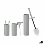 Ensemble de bain gris plastique 8 unites _4728. Bienvenue chez DIAYTAR COTE D'IVOIRE - Où le Shopping Rime avec Diversité. Plongez dans notre univers de produits et découvrez des trésors qui représentent la richesse culturelle du Côte d'Ivoire.