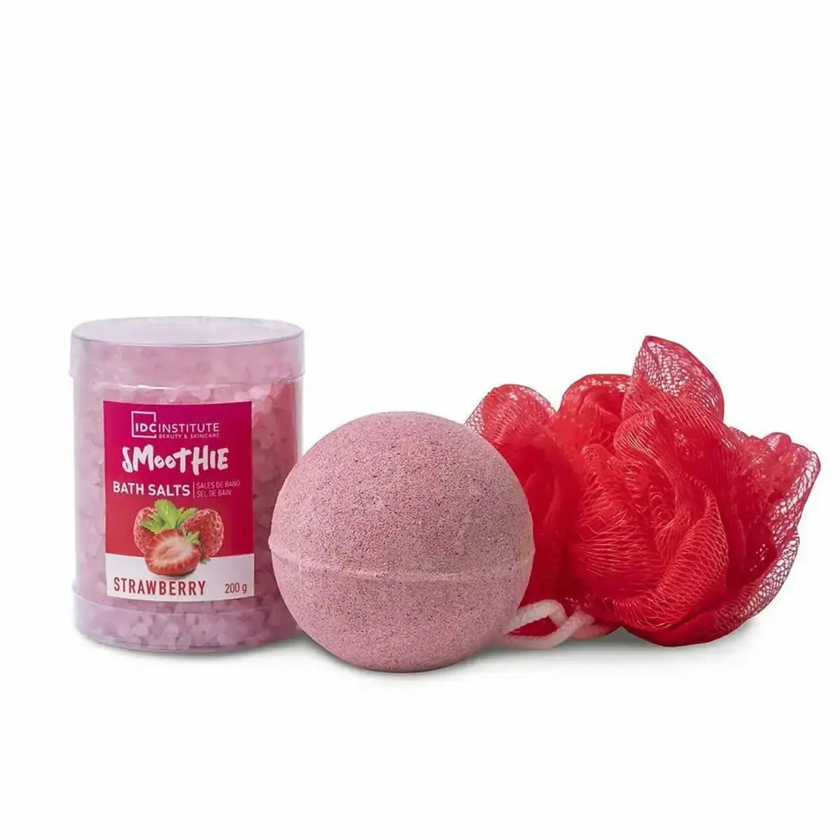 Ensemble de bain idc institute smoothie fraise 3 pieces_3815. Bienvenue chez DIAYTAR COTE D'IVOIRE - Où Chaque Produit a son Âme. Découvrez notre gamme et choisissez des articles qui résonnent avec votre personnalité et vos valeurs.