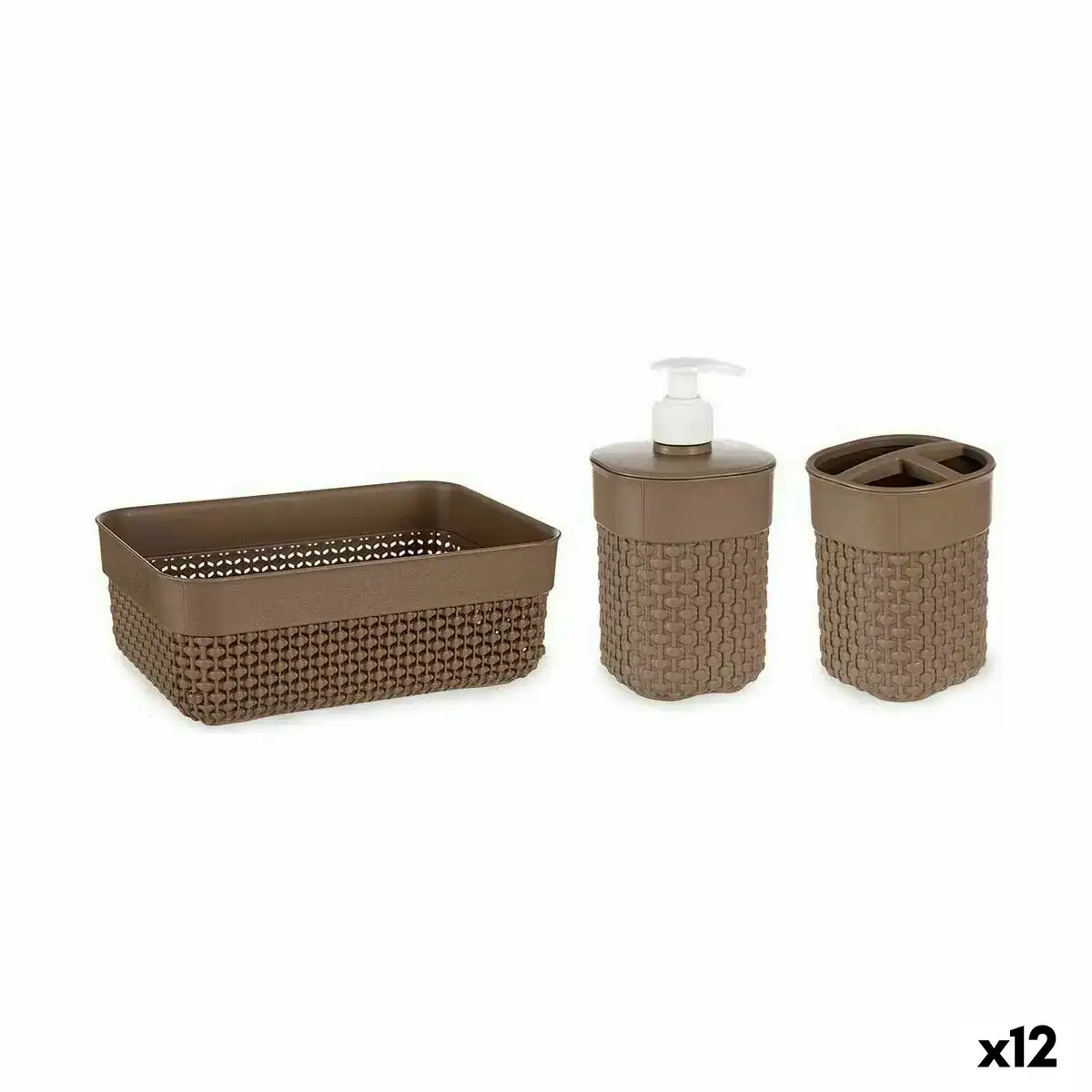 Ensemble de bain marron plastique 12 unites _6750. Entrez dans le Monde de DIAYTAR COTE D'IVOIRE - Où Chaque Produit Raconte une Histoire Unique. Explorez notre sélection et laissez-vous transporter par des récits à travers les articles que vous choisissez.