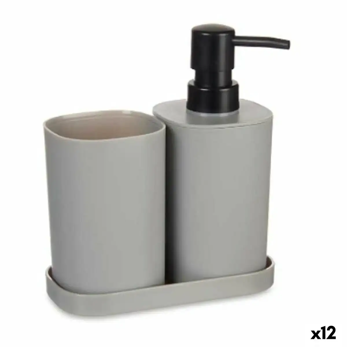 Ensemble de bain noir gris polypropylene 12 unites _7864. DIAYTAR COTE D'IVOIRE - Où la Mode et le Confort se Rencontrent. Plongez dans notre univers de produits et trouvez des articles qui vous habillent avec style et aisance.