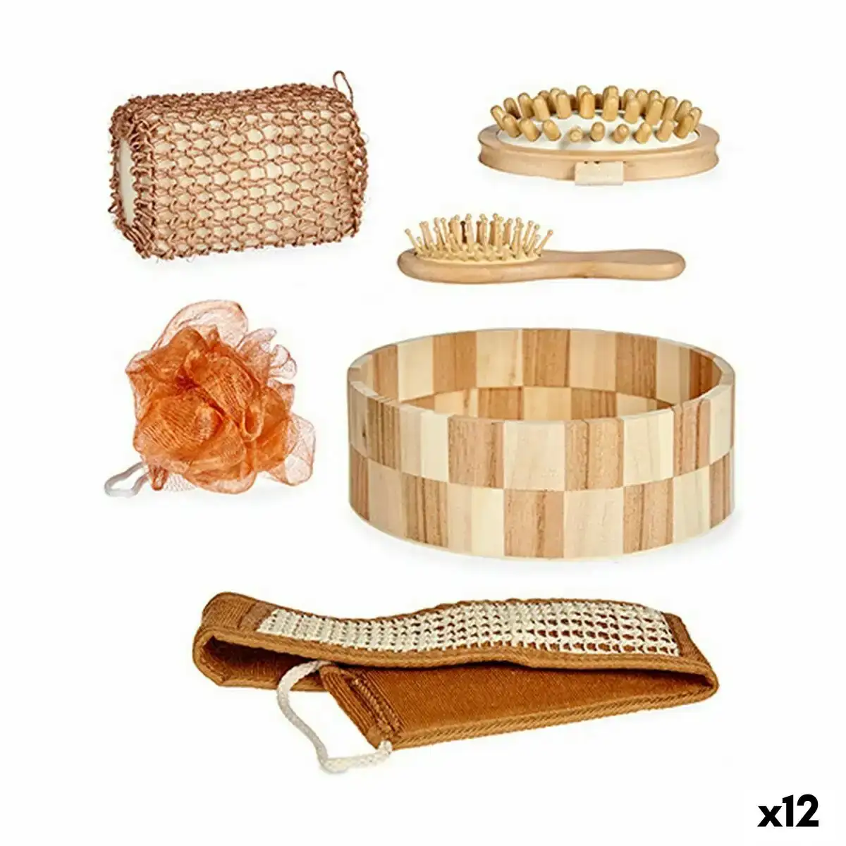 Ensemble de bain panier marron 12 unites _1859. DIAYTAR COTE D'IVOIRE - Où Choisir Devient une Expérience Personnalisée. Explorez notre boutique en ligne pour découvrir des produits qui s'adaptent à votre style et à votre essence.