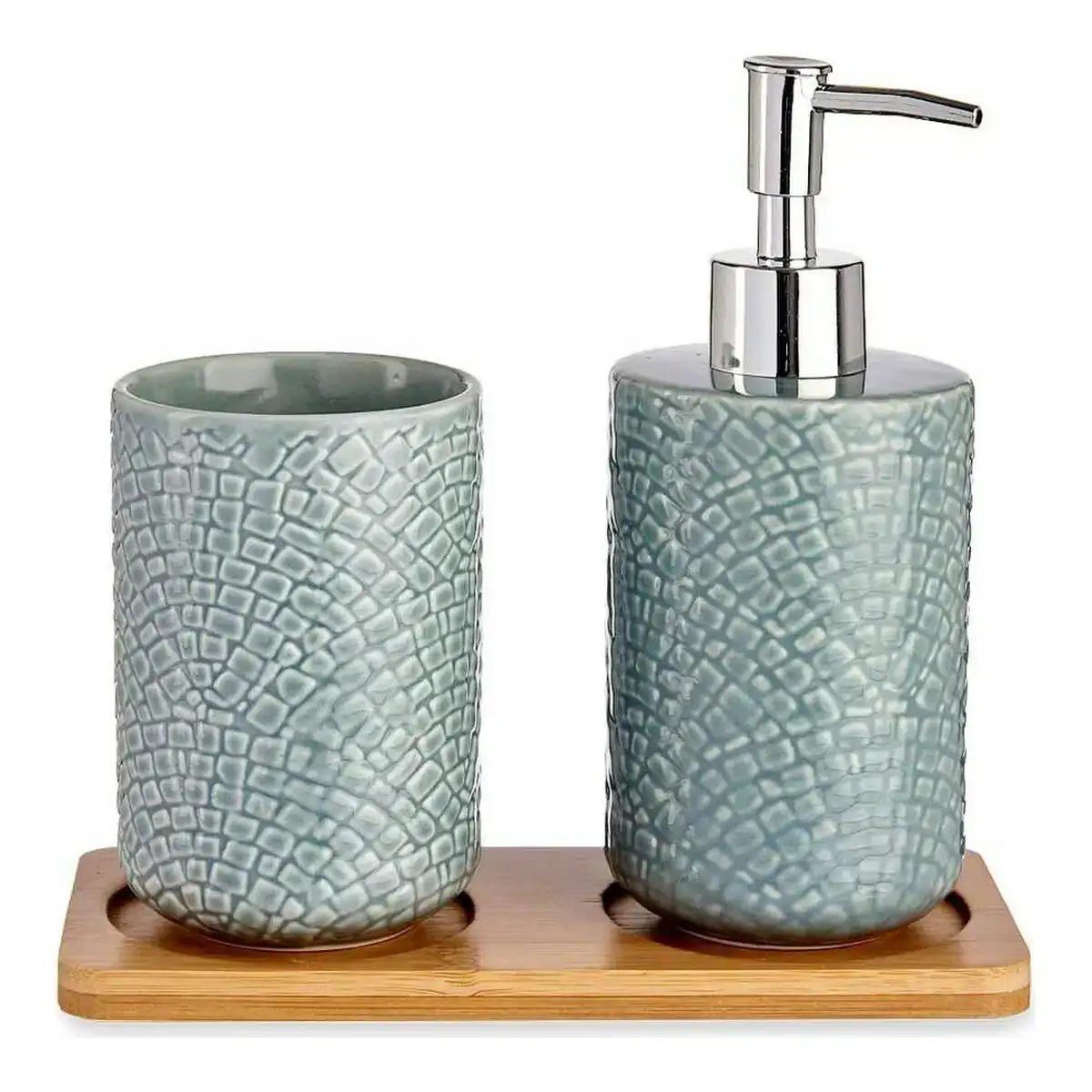 Ensemble de bain places gris ceramique bambou 3 pcs _4744. DIAYTAR COTE D'IVOIRE - Votre Destination Shopping Authentique. Explorez notre boutique en ligne et découvrez des trésors qui reflètent l'âme du Côte d'Ivoire, pour une expérience shopping unique.
