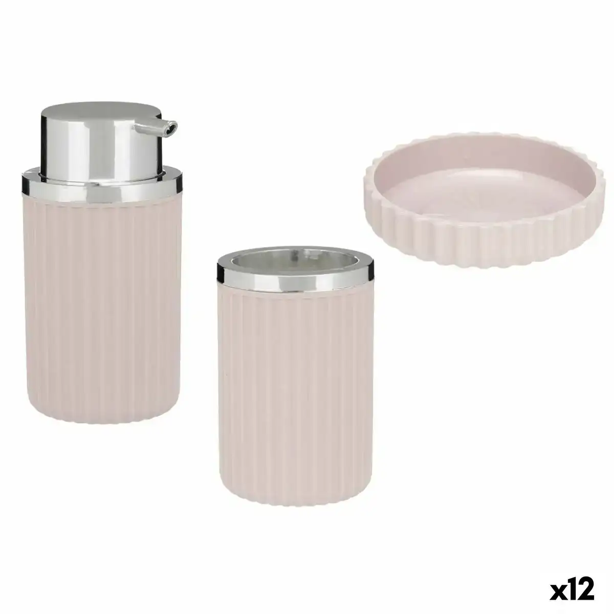 Ensemble de bain rose plastique 12 unites _6053. Bienvenue chez DIAYTAR COTE D'IVOIRE - Où le Shopping Rencontre la Qualité. Explorez notre sélection soigneusement conçue et trouvez des produits qui définissent le luxe abordable.