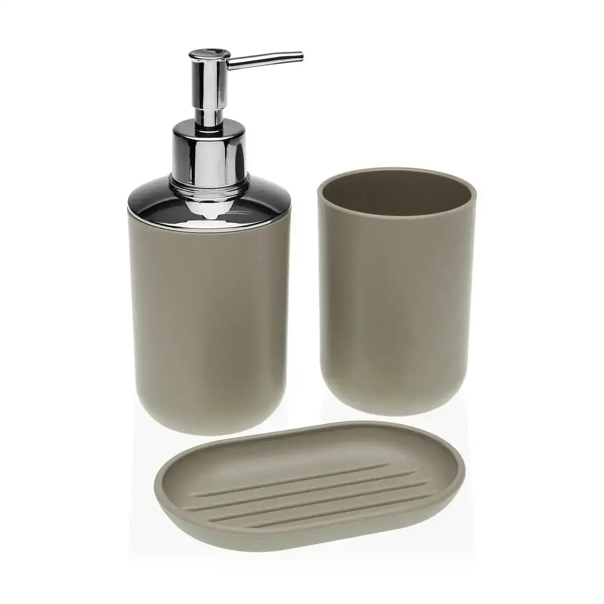 Ensemble de bain versa beige polypropylene 7 5 x 18 x 7 5 cm _3228. DIAYTAR COTE D'IVOIRE - Votre Portail vers l'Extraordinaire. Parcourez nos collections et découvrez des produits qui vous emmènent au-delà de l'ordinaire, créant une expérience de shopping mémorable.