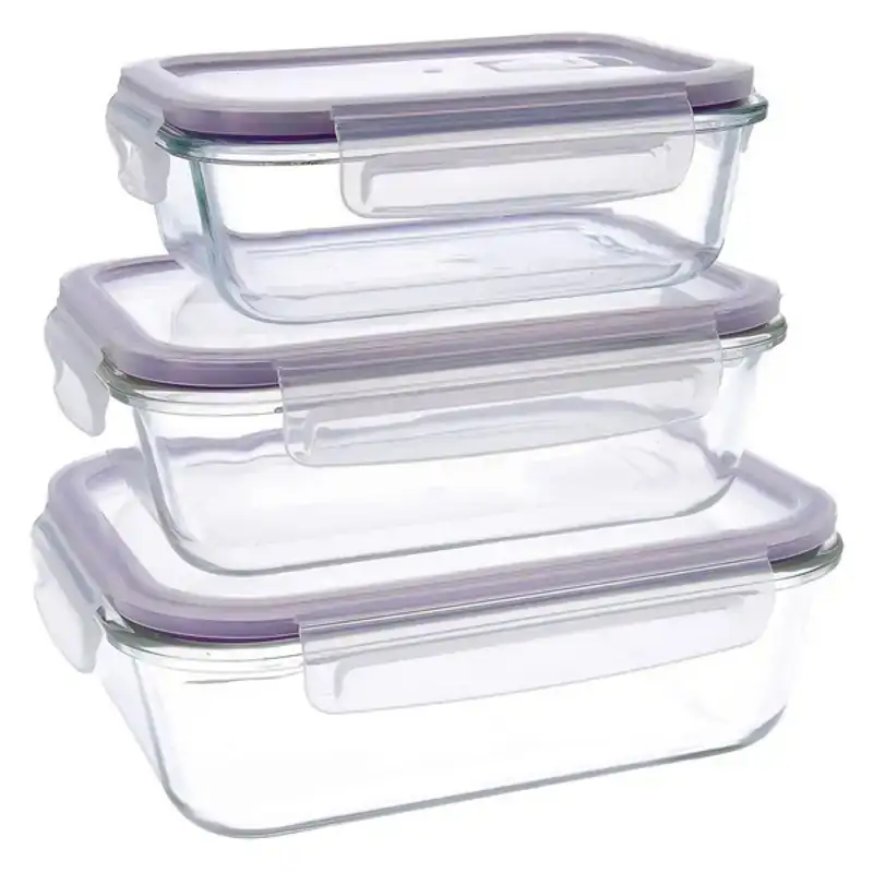 Ensemble de boites a lunch quid frost 3 pcs transparent verre 3 pieces_4824. DIAYTAR COTE D'IVOIRE - Votre Oasis de Shopping en Ligne. Explorez notre boutique et découvrez des produits qui ajoutent une touche de magie à votre quotidien.