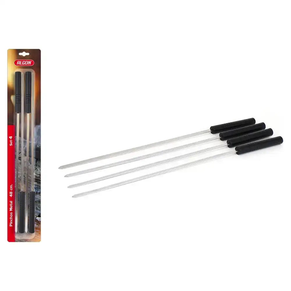 Ensemble de brochettes pour barbecue algon metal 48 cm 4 pcs _1060. DIAYTAR COTE D'IVOIRE - L'Art de Vivre avec Authenticité. Explorez notre gamme de produits artisanaux et découvrez des articles qui apportent une touche unique à votre vie.