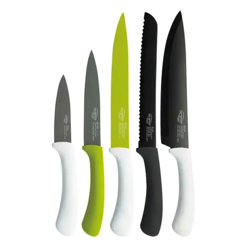 Ensemble de couteaux san ignacio green sg4165 acier inoxydable 5 pieces 5 unites 5 pcs _3845. DIAYTAR COTE D'IVOIRE - L'Univers de l'Élégance Accessible. Plongez dans notre catalogue et choisissez des produits qui allient sophistication et accessibilité pour un shopping exquis.