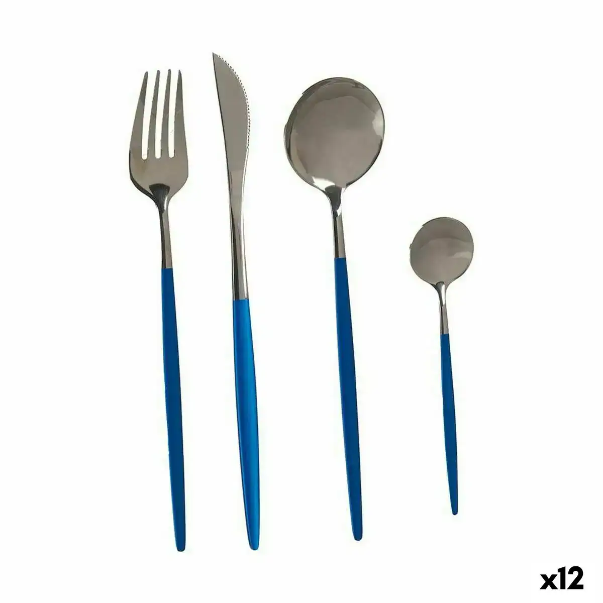 Ensemble de couverts bleu argente acier inoxydable 12 unites _5426. Entrez dans l'Univers de DIAYTAR COTE D'IVOIRE - Où Choisir est un Voyage. Explorez notre gamme diversifiée et trouvez des articles qui répondent à tous vos besoins et envies.